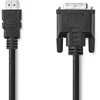 Image de Nedis Câble HDMI - HDMI mâle - DVI-D 24+1 broches mâle - 1080p - Nickelé - 3,00 m - Droit - PVC - Noir - Etiquette
