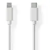 Image de Nedis CCGL39650WT10 câble Lightning 1 m Blanc - Neuf