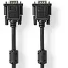 Image de Câble Vga Vga Mâle Vga Mâle Plaqué Nickel Résolution Maximale : 1280x768 10,0 M Rond Abs Noir Étiquette
