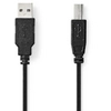 Image de Nedis CCGL60100BK10 câble USB USB 2.0 1 m USB A USB B Noir - Neuf