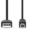 Image de Nedis CCGL60100BK30 câble USB USB 2.0 3 m USB A USB B Noir - Neuf
