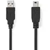 Image de Nedis CCGL60300BK50 câble USB USB 2.0 5 m USB A Mini-USB B Noir - Neuf