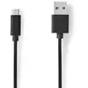 Image de Nedis CCGL60500BK30 câble USB USB 2.0 3 m USB A Micro-USB B Noir - Neuf