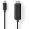 Image de Adaptateur Usb-c   Usb 3.2 Gen 1 Mâle Usb-c   Contact Hdmi   4k @ 60hz 2,00 M Round Nickel -plated Pvc Noir Étiquette