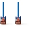 Image de Câble réseau CAT6 | RJ45 mâle | RJ45 mâle | S/FTP | 3.00 m | Rond | LSZH | Bleu | Label