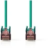 Image de Nedis Câble réseau CAT6 - RJ45 mâle - RJ45 mâle - S/FTP - 15,0 m - Rond - LSZH - Vert - Etiquette