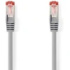 Image de Nedis Câble réseau CAT6 - RJ45 mâle - RJ45 mâle - S/FTP - 15,0 m - Rond - LSZH - Gris - Etiquette