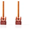 Image de Nedis Câble réseau CAT6 - RJ45 mâle - RJ45 mâle - S/FTP - 10,0 m - Rond - LSZH - Orange - Etiquette