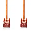 Image de Câble réseau CAT6 | RJ45 mâle | RJ45 mâle | S/FTP | 2.00 m | Rond | LSZH | Orange | Etiquette