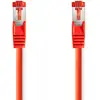 Image de Câble Réseau Cat6 Rj45 Mâle Rj45 Mâle S/ftp 10,0 M Rond Lszh Rouge Étiquette