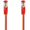 Image de Nedis Câble réseau CAT6 - RJ45 mâle - RJ45 mâle - S/FTP - 5,00 m - Rond - LSZH - Rouge - Etiquette