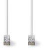Image de Nedis Câble réseau Cat 8.1 - S/FTP - RJ45 mâle - RJ45 mâle - 1,00 m - Rond - LSZH - Blanc - Label