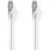 Image de Nedis Câble réseau Cat 8.1 - S/FTP - RJ45 mâle - RJ45 mâle - 15,0 m - Rond - LSZH - Blanc - Label