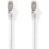 Image de Nedis Câble réseau Cat 8.1 - S/FTP - RJ45 mâle - RJ45 mâle - 2.00 m - rond - LSZH - blanc - étiquette
