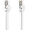 Image de Nedis Câble réseau Cat 8.1 - S/FTP - RJ45 mâle - RJ45 mâle - 5,00 m - Rond - LSZH - Blanc - Label