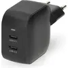 Image de Chargeur mural | 35 W | GaN | PD3.0 | Charge rapide | 1,75 / 2,33 / 2,92 / 3,0 A | Nombre de sorties : 2 | 2x USB-C  | Sélection automatique de la tension | Noir