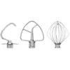 Image de Kitchenaid Ensemble 3 Pièces Accessoires Inox Pour Robots Pâtissiers