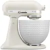 Image de KitchenAid 5KSM156CXEPL, Robot de cuisine sur socle, Blanc, Batteur, Mélangeur, 4,8 litres, Blanc porcelaine, Crochet pétrisseur