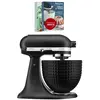 Image de KitchenAid 5KSM156CXEBK, Robot pâtissier sur socle, Noir, Pétrissage, Mélange, 4,8 l, Fonte noire, Levier