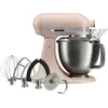 Image de KitchenAid 5KSM50PKVEFT, Robot de cuisine sur socle, Rose, Fonctionnalités : pétrissage, mélange, fouettage, Capacité : 4,7 litres, Couleur : Rose poudré, Livré avec un fouet