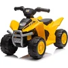 Image de Quad électrique CAT pour enfants 6 V (1 à 3 ans)   Sous licence officielle Caterpillar, avec phares LED et klaxon   Quad électrique pour enfants, jaune