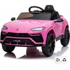 Image de Voiture électrique Lamborghini Urus pour enfants 12 V (1 à 6 ans)   Sous licence officielle, avec télécommande, pneus en EVA et siège en cuir   Véhicule électrique pour enfants   Rose