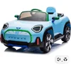 Image de Voiture électrique pour enfants MINI Aceman 12 V (1 à 5 ans)   Sous licence officielle, avec télécommande, pneus en EVA, Bluetooth et siège en cuir   Véhicule électrique pour enfants   Bleu
