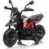 Image de Moto pour enfants Aprilia Dorsoduro 900 6V (1 à 3 ans)   Sous licence officielle, avec roues d'appui, phare à LED et effets sonores   Moto pour enfants   Rouge