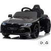 Image de Voiture électrique pour enfants BMW M4 Competition 12 V (1 à 5 ans)   Sous licence officielle, avec télécommande, pneus en EVA, Bluetooth et siège en cuir   Véhicule électrique pour enfants   Noir