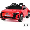 Image de Voiture électrique pour enfants Audi e-Tron GT 12 V (1 à 4 ans)   Sous licence officielle, avec télécommande, Bluetooth et siège en cuir   Véhicule électrique pour enfants   Rouge