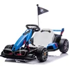 Image de Kart électrique BMW pour enfants 24 V (5-12 ans)   Sous licence officielle, avec fonction drift, ceinture de sécurité et 2 moteurs de 200 W   Kart électrique pour enfants   Bleu