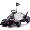 Image de Kart électrique BMW pour enfants 24 V (5-12 ans)   Sous licence officielle, avec fonction de dérapage, ceinture de sécurité et 2 moteurs de 200 W   Kart électrique pour enfants   Gris