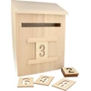 Image de Calendrier de l'Avent - Boîte à lettres en bois 28 cm