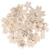 Image de Fleurs En Bois - Artemio - Japan - 30 Pièces - Beige - 2 À 5 Cm