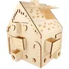 Image de Calendrier de l'Avent en bois Maison en pain d'épices 33 x 26 x 23 cm