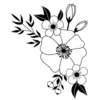 Image de Tampon Bois 'artemio - Happy Spring' Coin Fleur