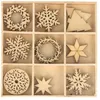 Image de Set De Mini Formes - Artemio - Flocons - 27 Pcs - Bois Naturel - Intérieur