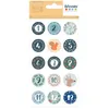 Image de Stickers Ronds - Artemio - Woodsy Christmas - Calendrier De L'Avent - 2 Feuilles - Rouge