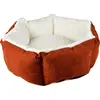 Image de Panier pour chien Duvo+ hexa Velvet Copper rouge/blanc, taille : L