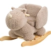 Image de Nattou - Neushoorn Teddy taupe - Cheval à bascule en peluche de 10 mois et plus