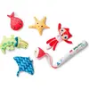 Image de Lilliputiens Jeu de pêche Alice - Jouet de bain magnétique - 6 pièces - Multicolore