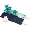 Image de Peluche Mini Rhino Family de Lilliputiens avec tapis