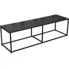 Image de Meuble TV design industriel MADISON - Noir - Métal et acier - 140 x 40 x H 40cm