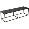 Image de Urban Living - Meuble Tv Design En Métal Madison - L. 140 X H. 40 Cm - Noir