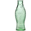 Image de Carafe en verre pour l'eau | Collection Fish & Fish par Paola Navone | Carafe 850 ml | Bouteille conteneur transparent vert pour boissons en occasion ou reconditionné