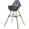 Image de CHILDHOME EVOLU 2 STUHL NATUR / ANTHRA 2 en 1 + ANNEAU ; CHEVOCHNA