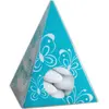 Image de Ballotin Pyramide plexi transparente, Turquoise