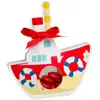 Image de Ballotin Bateau rouge avec plexi