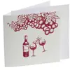 Image de Carte d'Invitation et Enveloppe Vigne & Vin