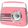 Image de Tragbares Nostalgie Radio FREESOUND-VR40P mit Bluetooth USB & FM 30W pink